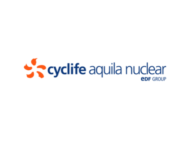 Cyclife Aquila Nuclear logo