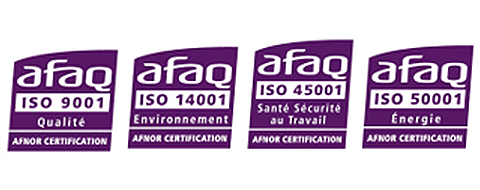 Cyclife France est certifiée ISO 9001, ISO 14001, ISO 45001 et ISO 50001