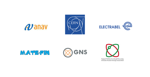 Nos clients à l'international - Our clients abroad : Anav, CERN, Electrabel, MATEFIN, GNS, ENEC